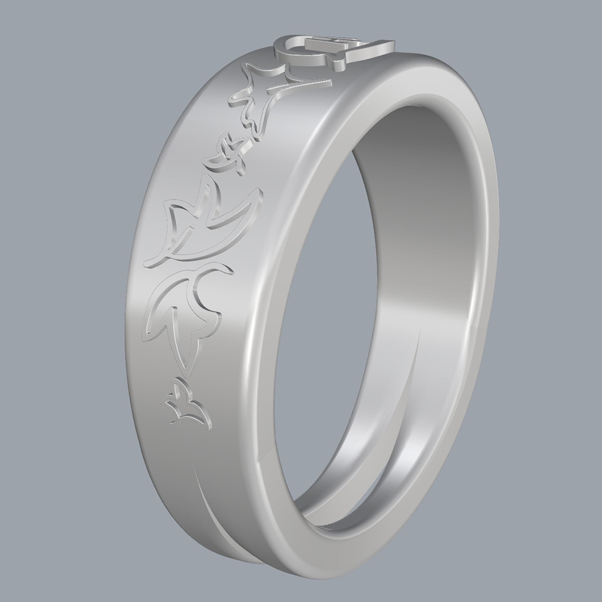 Heartstopper Ring 3D print model_10