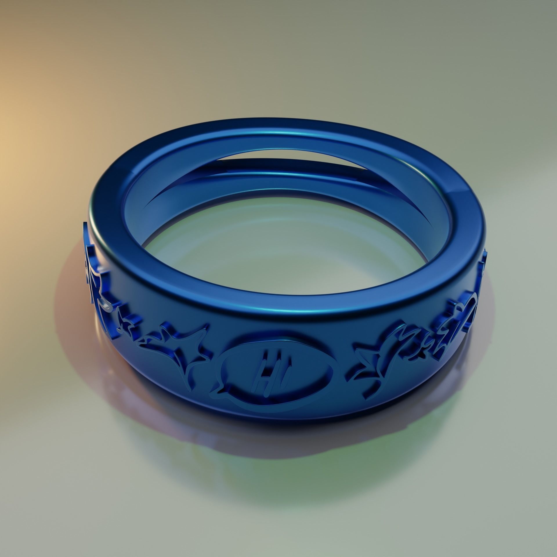 Heartstopper Ring 3D print model_1