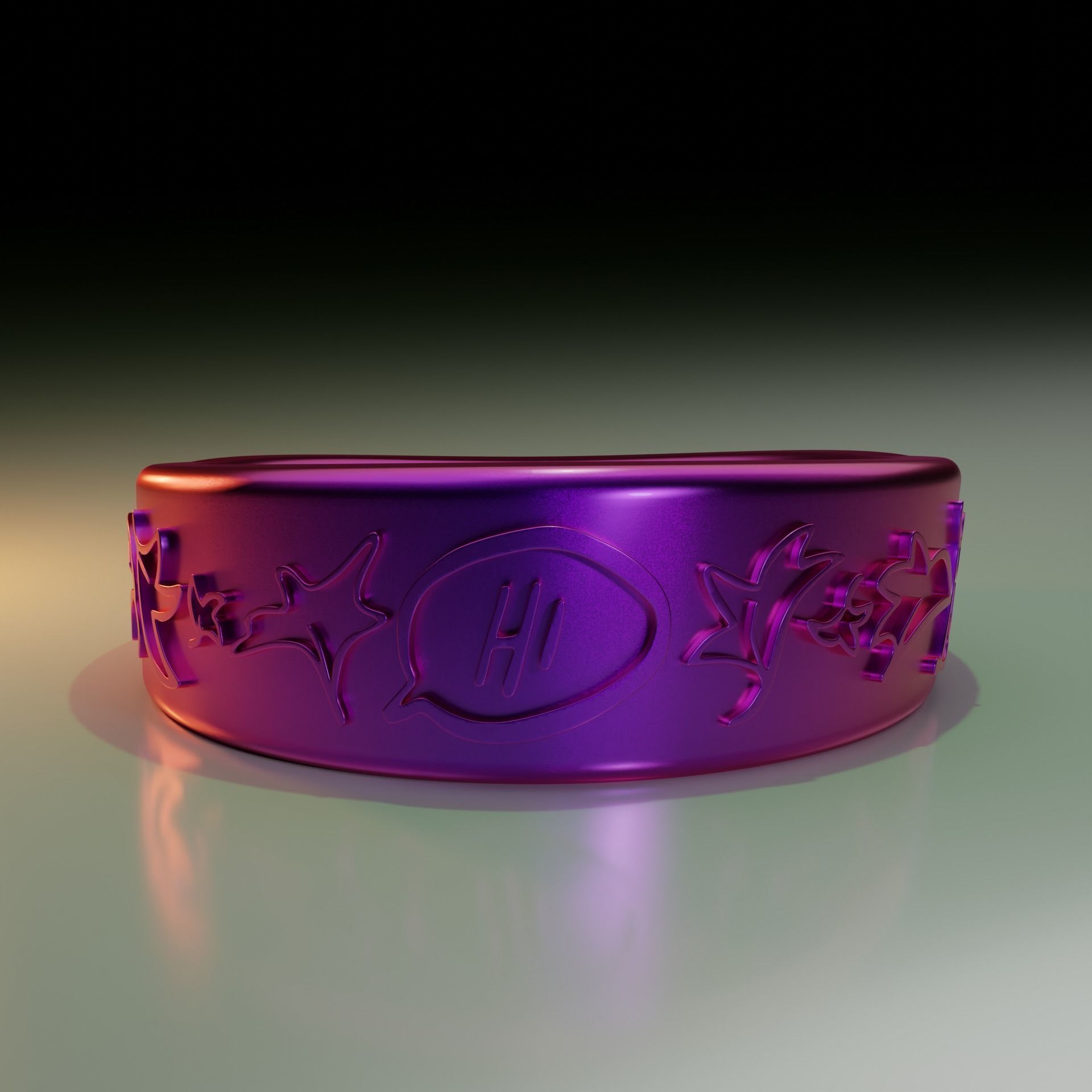 Heartstopper Ring 3D print model_2