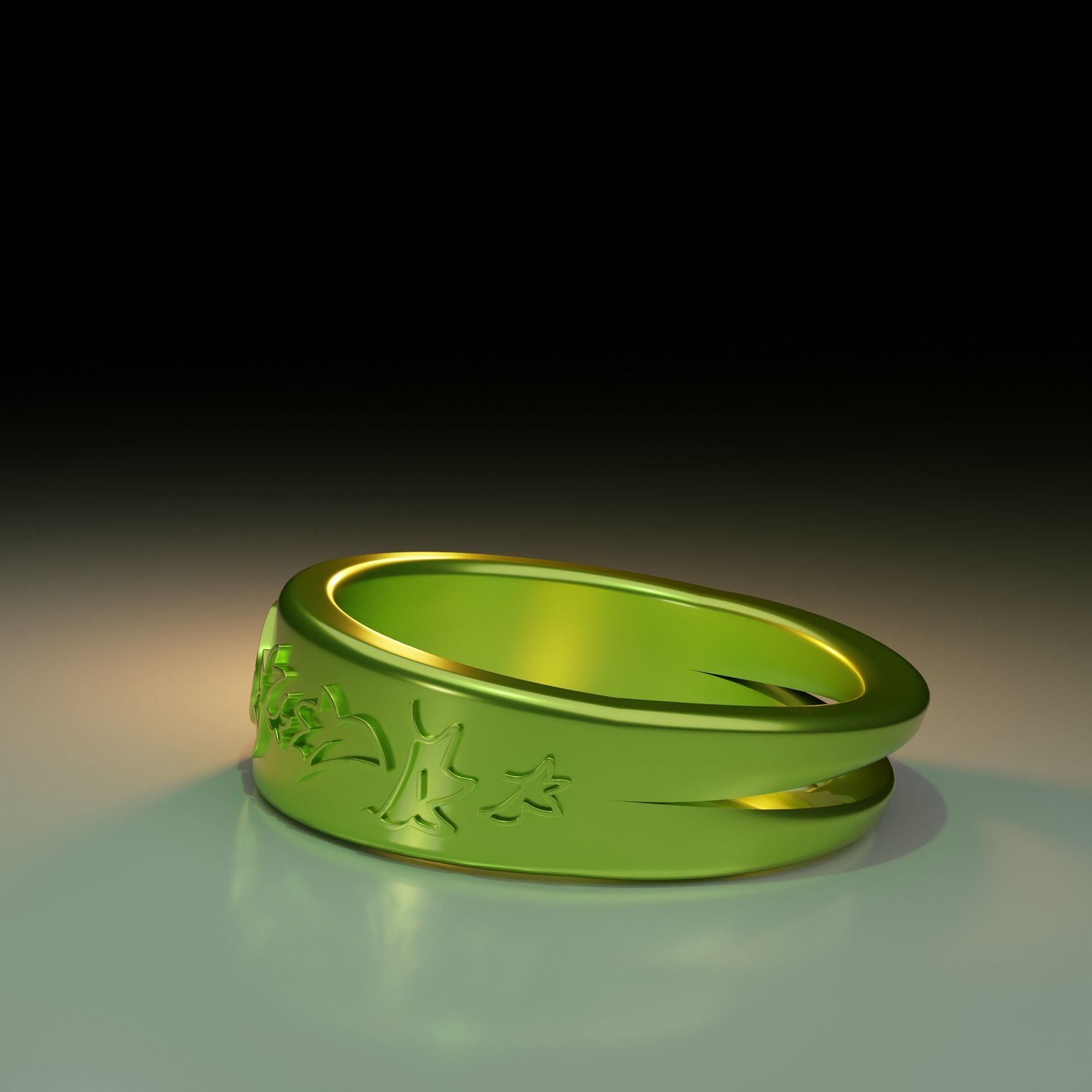 Heartstopper Ring 3D print model_4