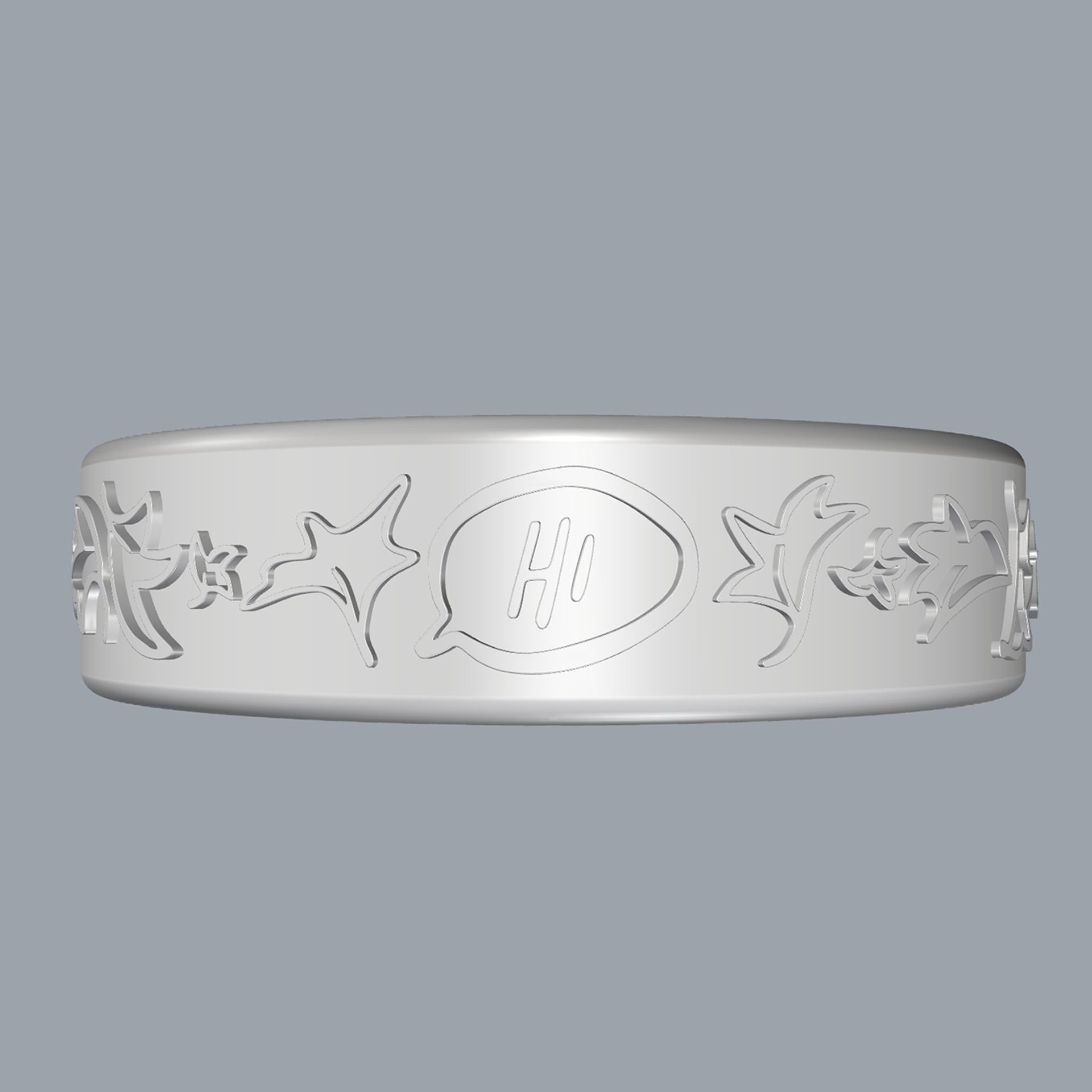 Heartstopper Ring 3D print model_12