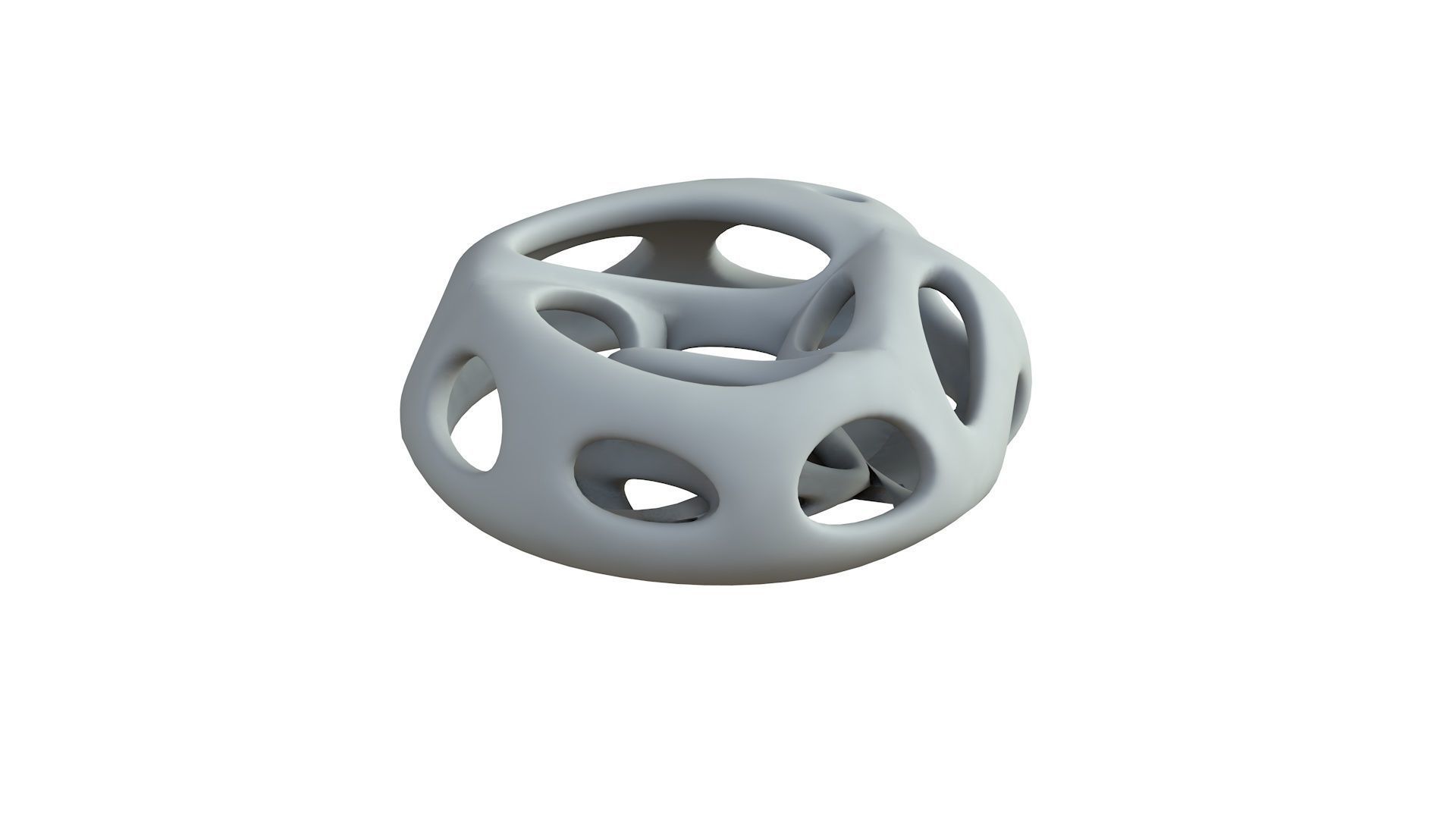 SciFi Cube Object No 66295 Low Poly Shape Low-poly 3D model_6