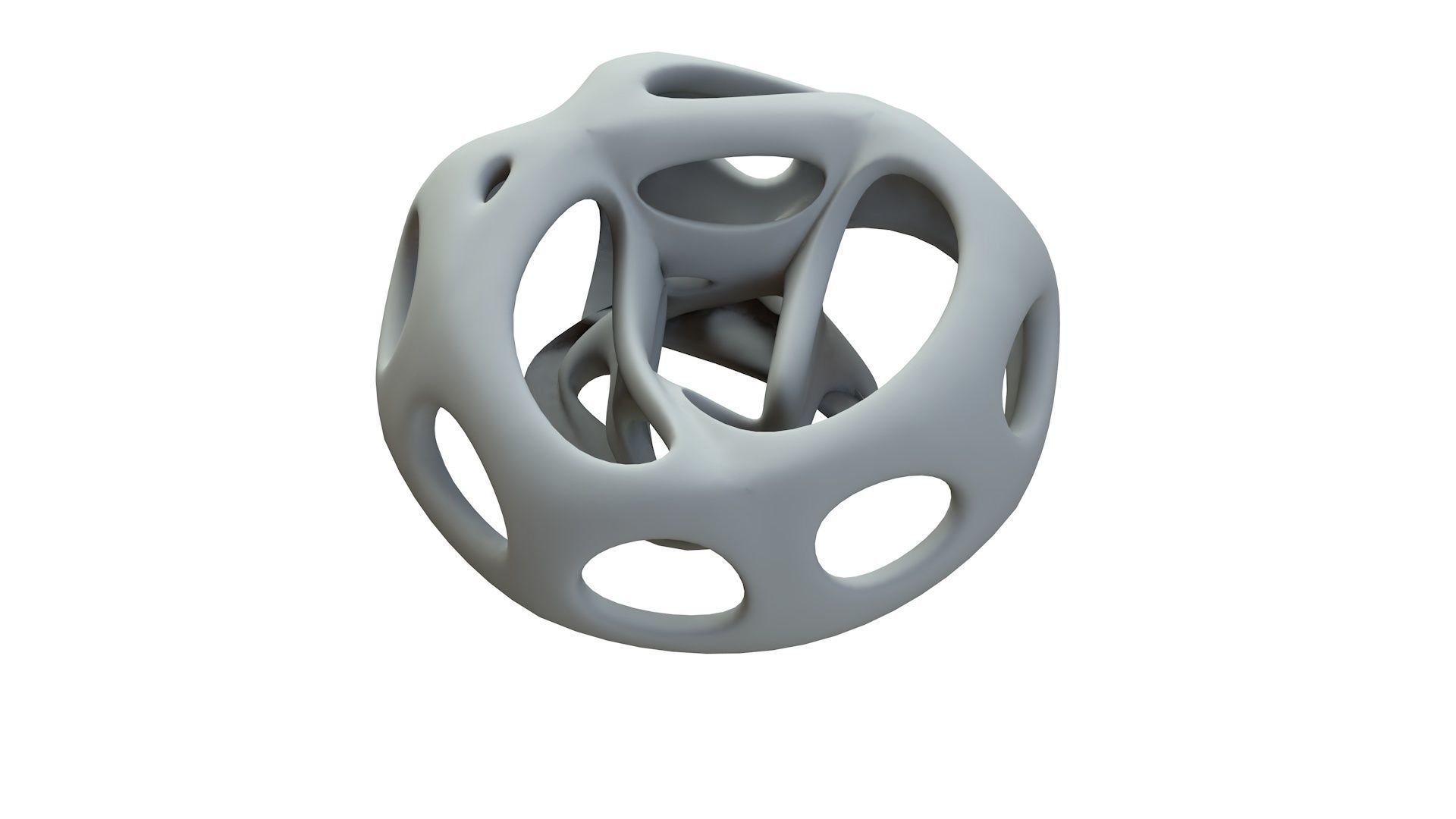 SciFi Cube Object No 66295 Low Poly Shape Low-poly 3D model_16