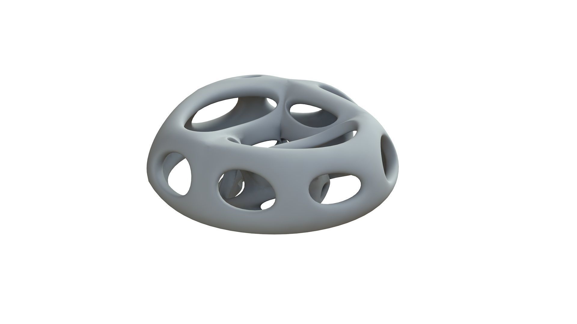 SciFi Cube Object No 66295 Low Poly Shape Low-poly 3D model_9