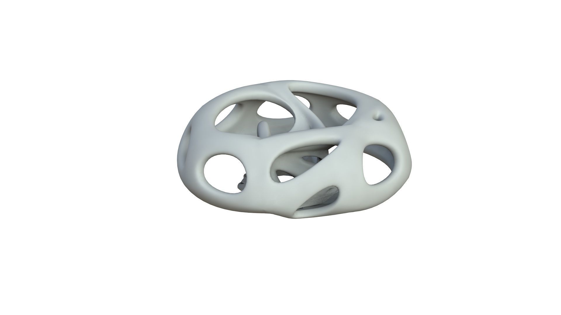 SciFi Cube Object No 66295 Low Poly Shape Low-poly 3D model_3