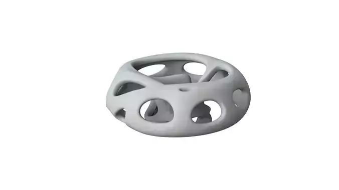 SciFi Cube Object No 66295 Low Poly Shape Low-poly 3D model