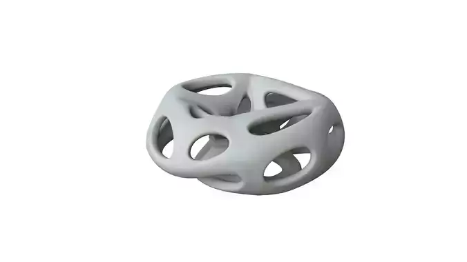 SciFi Cube Object No 66284 Low Poly Shape Low-poly 3D model