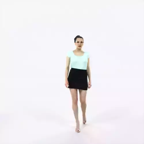 Dream 10A walking Casual Woman Low-poly 3D model