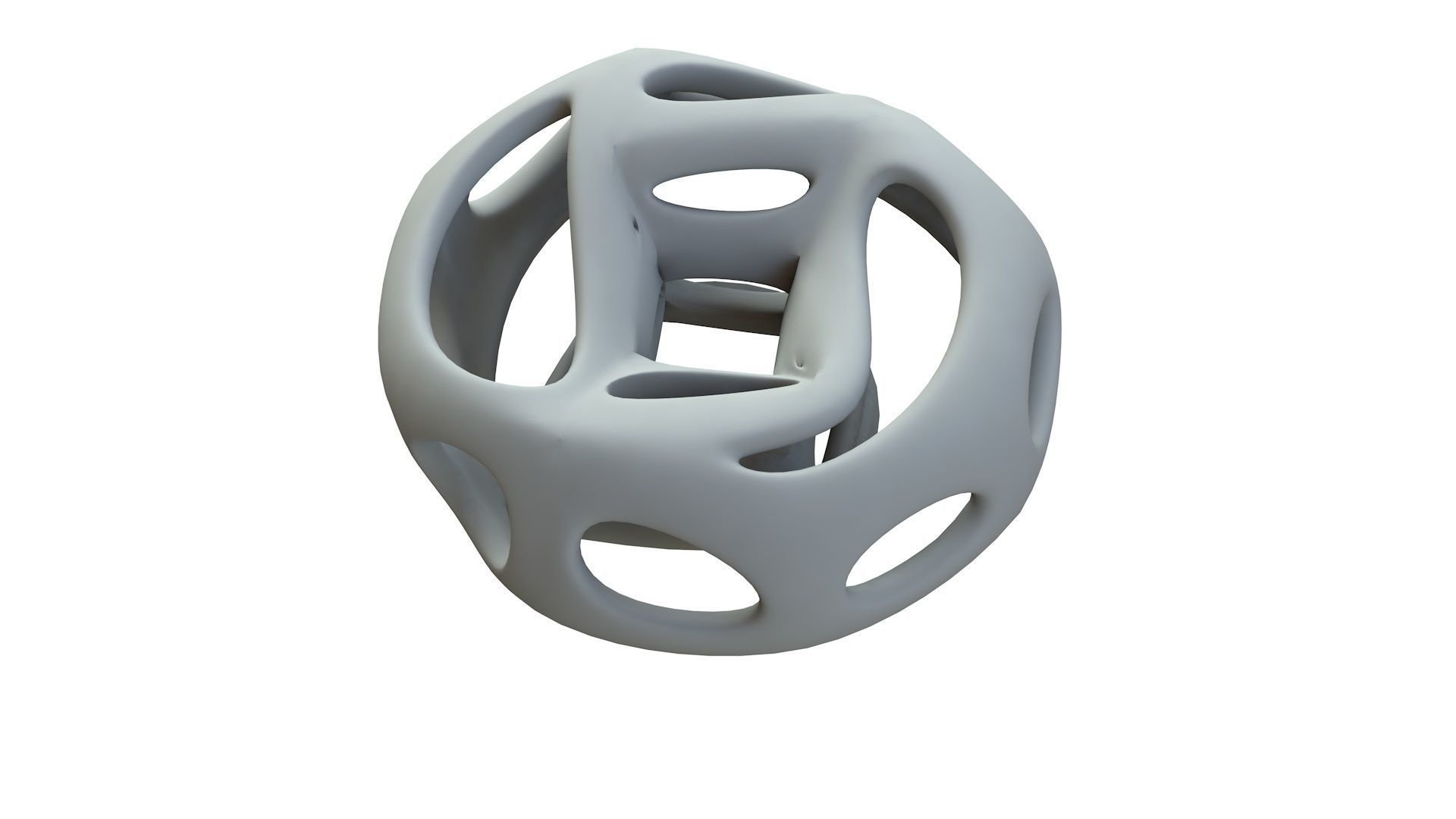 SciFi Cube Object No 66276 Low Poly Shape Low-poly 3D model_16