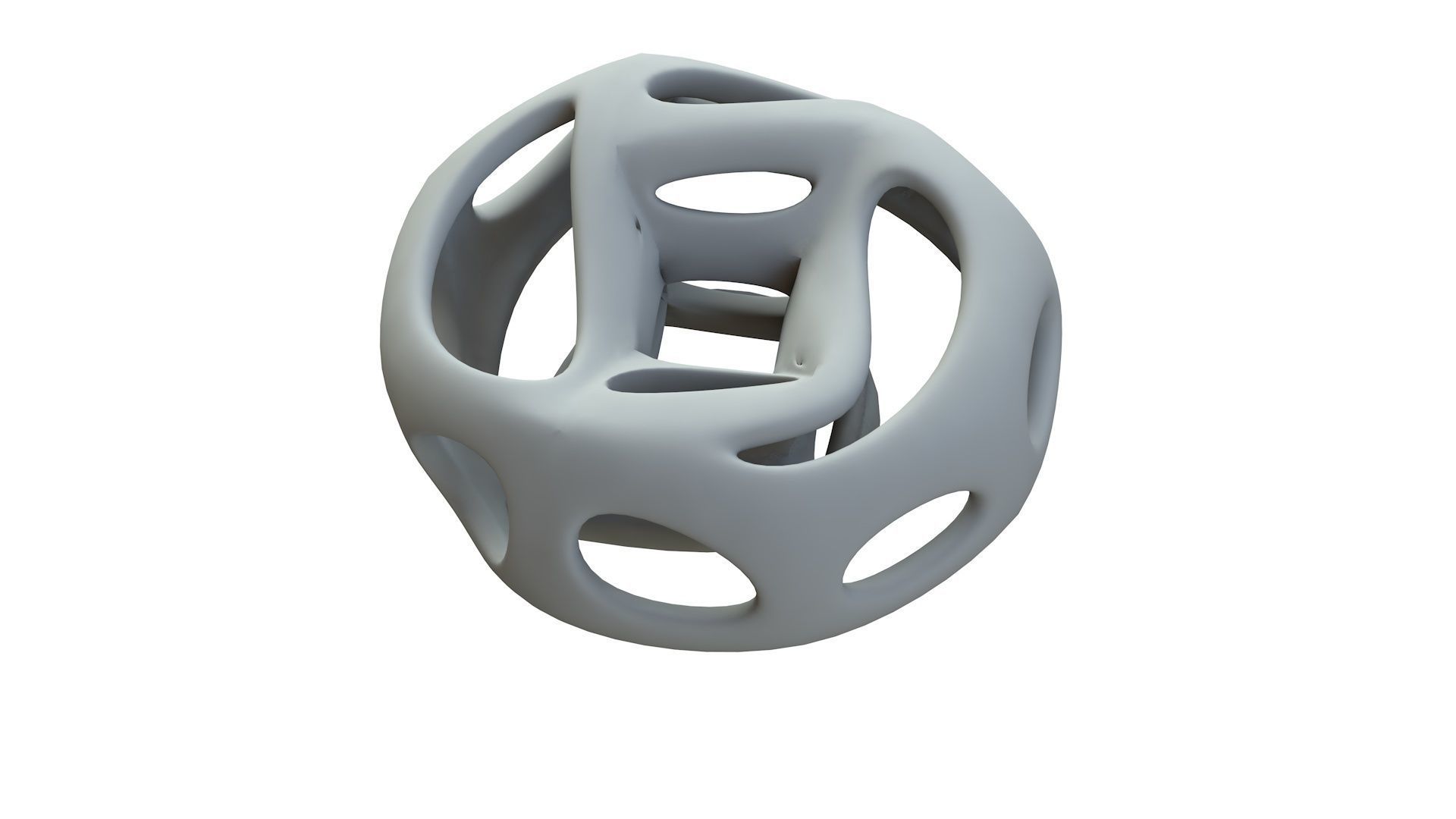 SciFi Cube Object No 66276 Low Poly Shape Low-poly 3D model_15