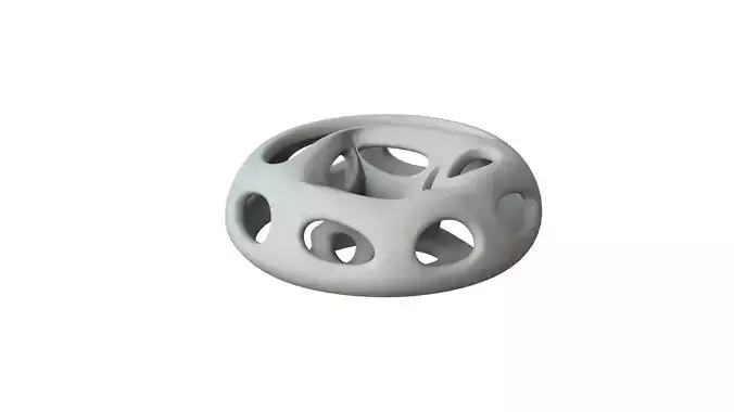 SciFi Cube Object No 66261 Low Poly Shape Low-poly 3D model