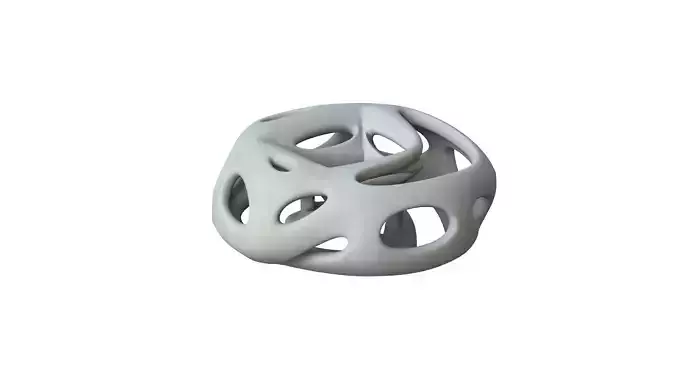 SciFi Cube Object No 66212 Low Poly Shape Low-poly 3D model