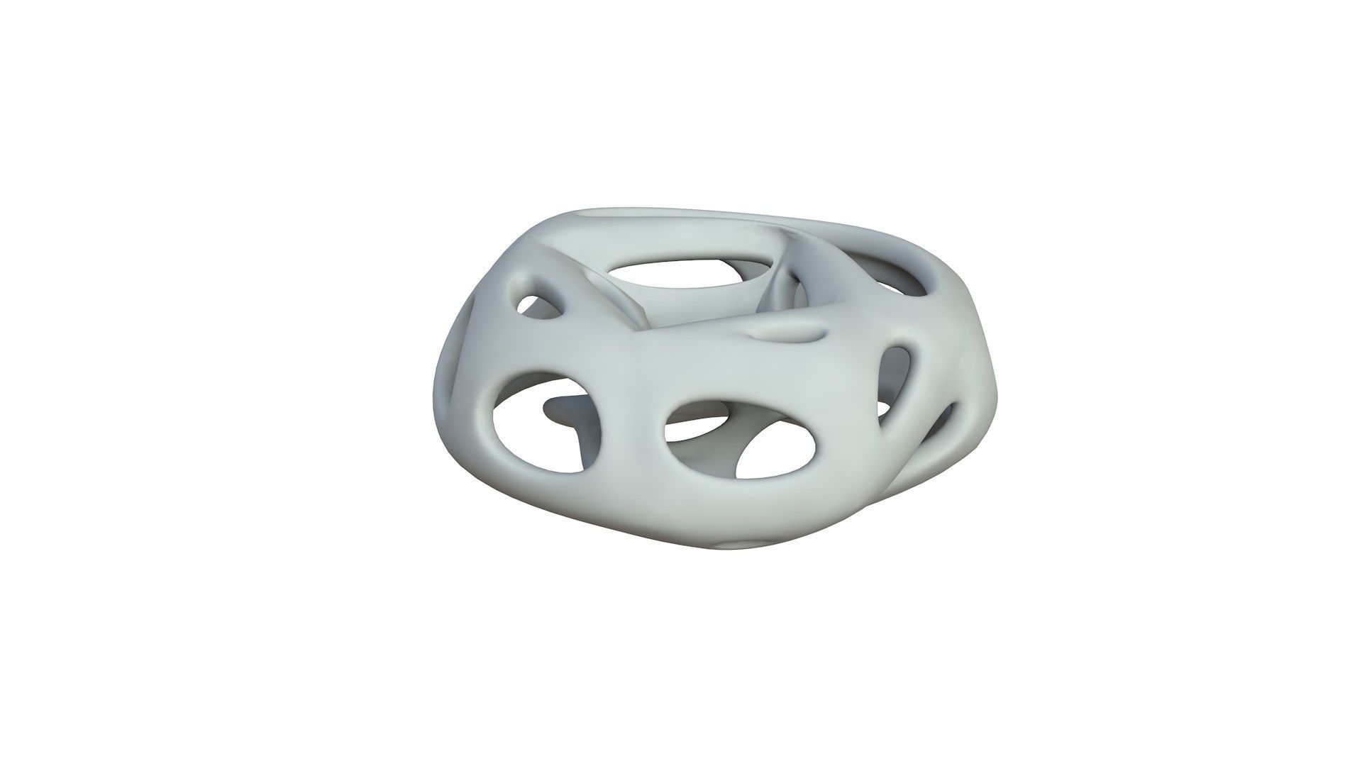 SciFi Cube Object No 66212 Low Poly Shape Low-poly 3D model_3