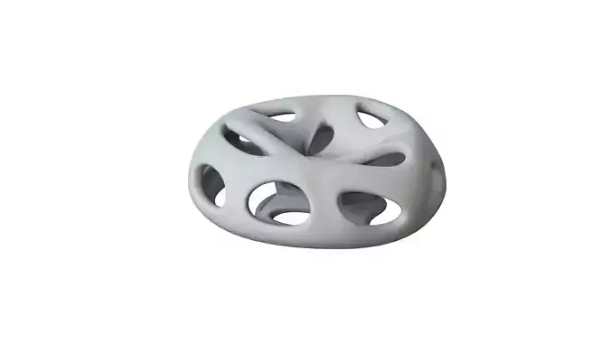 SciFi Cube Object No 66124 Low Poly Shape Low-poly 3D model