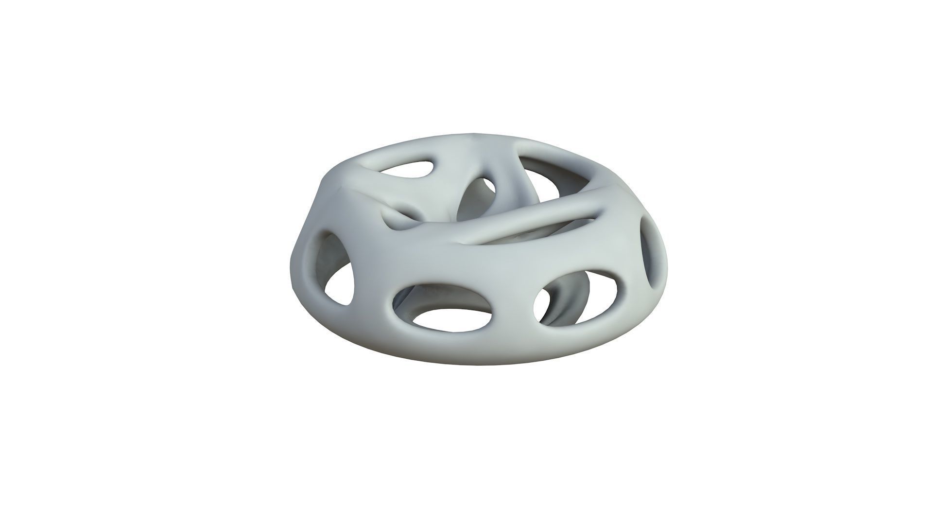 SciFi Cube Object No 66124 Low Poly Shape Low-poly 3D model_4