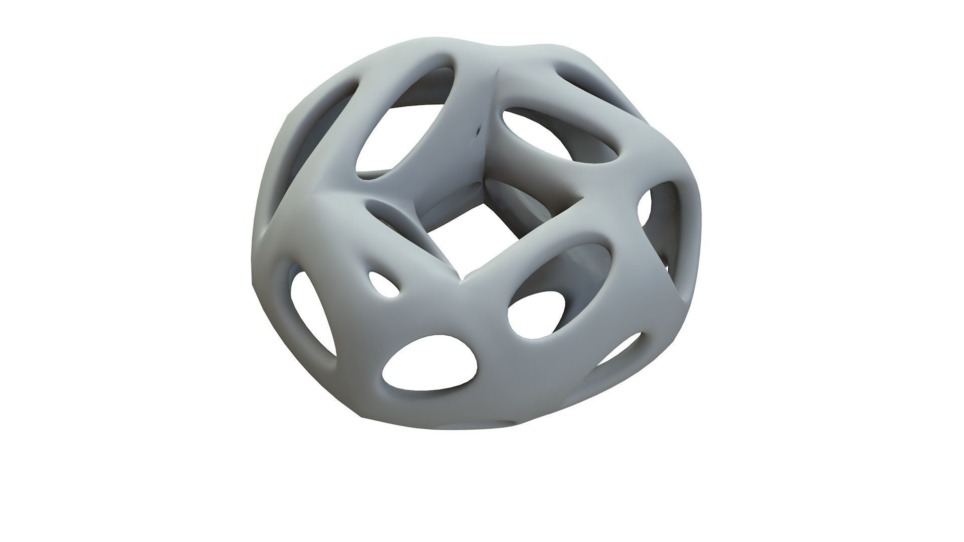 SciFi Cube Object No 65631 Low Poly Shape Low-poly 3D model_17