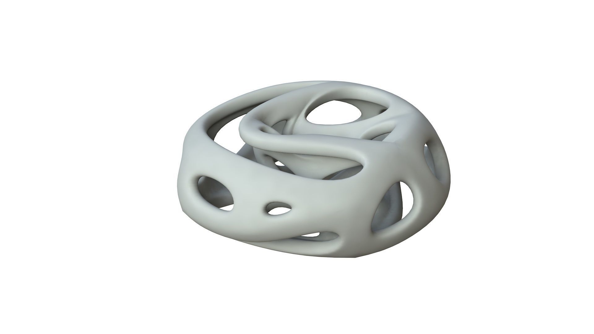 SciFi Cube Object No 65619 Low Poly Shape Low-poly 3D model_1