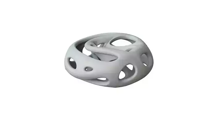 SciFi Cube Object No 65619 Low Poly Shape Low-poly 3D model