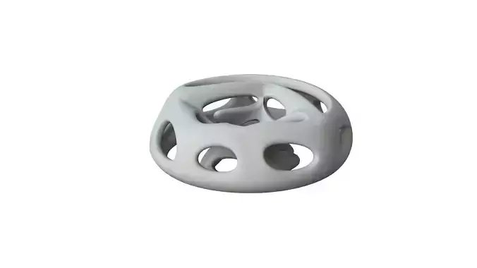SciFi Cube Object No 65497 Low Poly Shape Low-poly 3D model