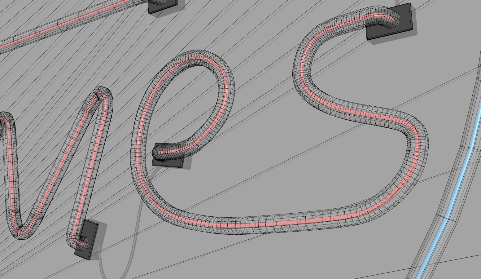 Good Times - Neon Sign 3D model_8