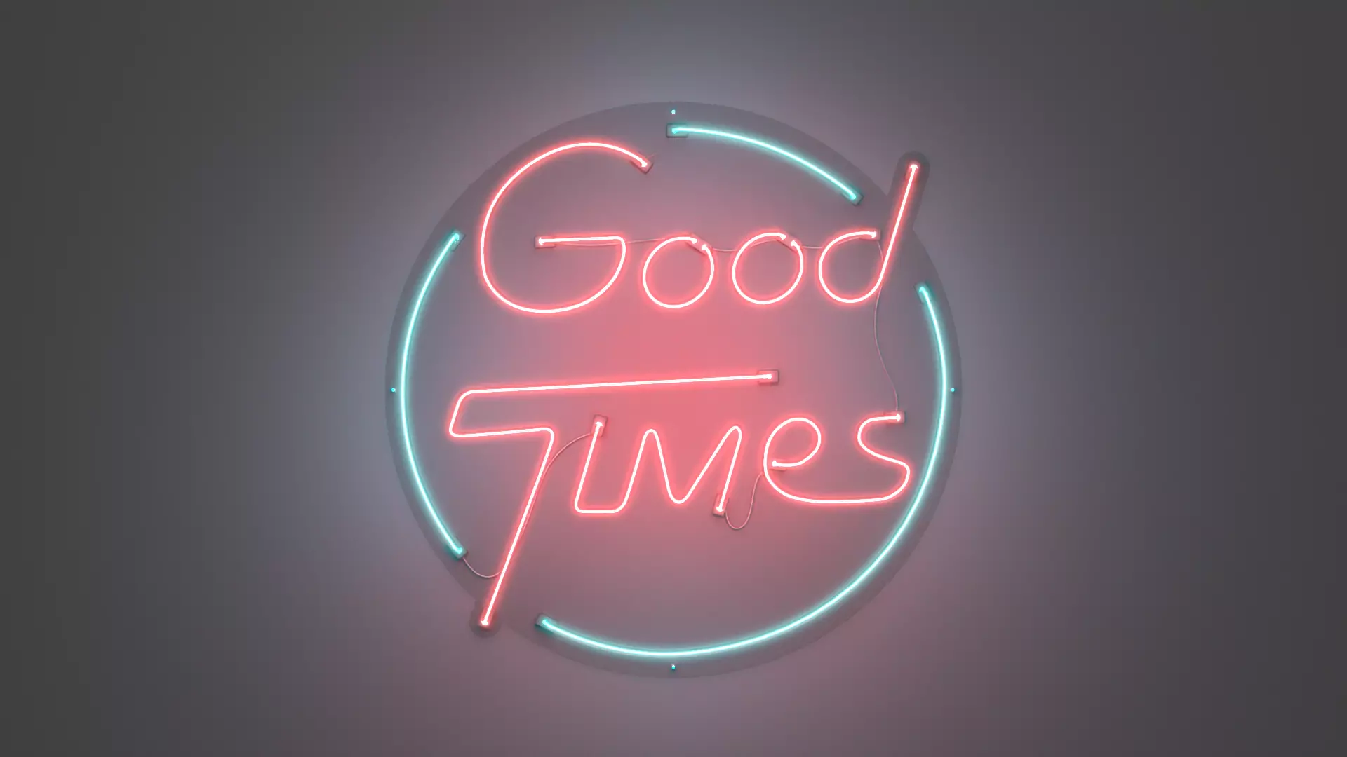 Good Times - Neon Sign 3D model_0