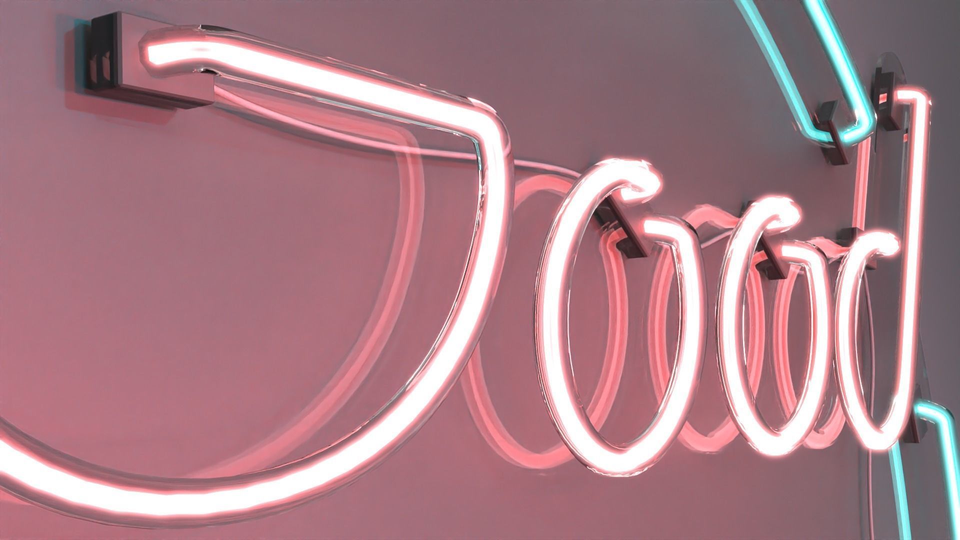 Good Times - Neon Sign 3D model_1