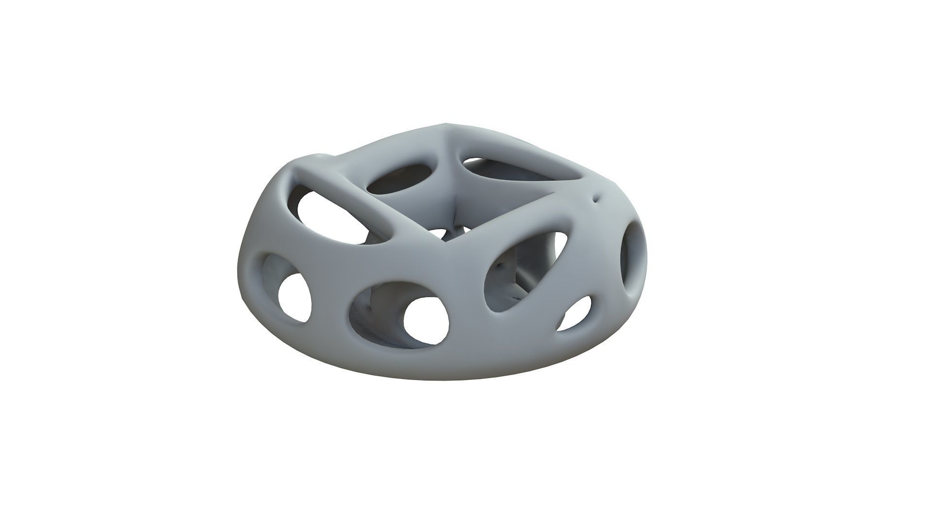 SciFi Cube Object No 65468 Low Poly Shape Low-poly 3D model_9