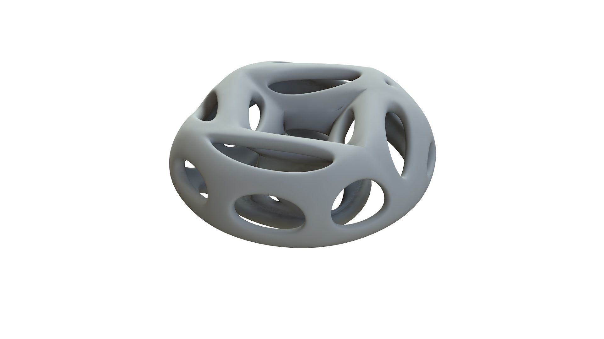 SciFi Cube Object No 65468 Low Poly Shape Low-poly 3D model_13