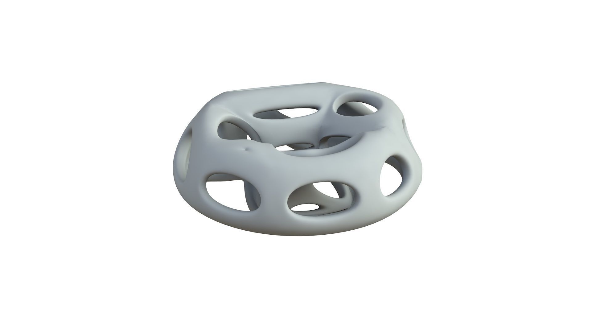 SciFi Cube Object No 65342 Low Poly Shape Low-poly 3D model_5