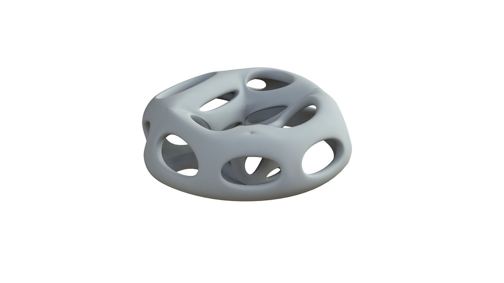 SciFi Cube Object No 65342 Low Poly Shape Low-poly 3D model_7