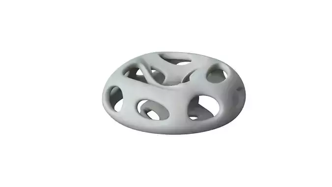 SciFi Cube Object No 65174 Low Poly Shape Low-poly 3D model