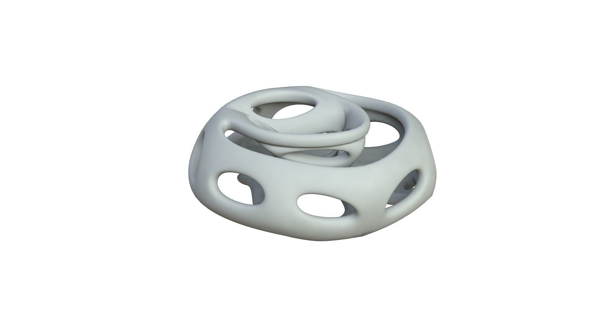 SciFi Cube Object No 65162 Low Poly Shape Low-poly 3D model_3