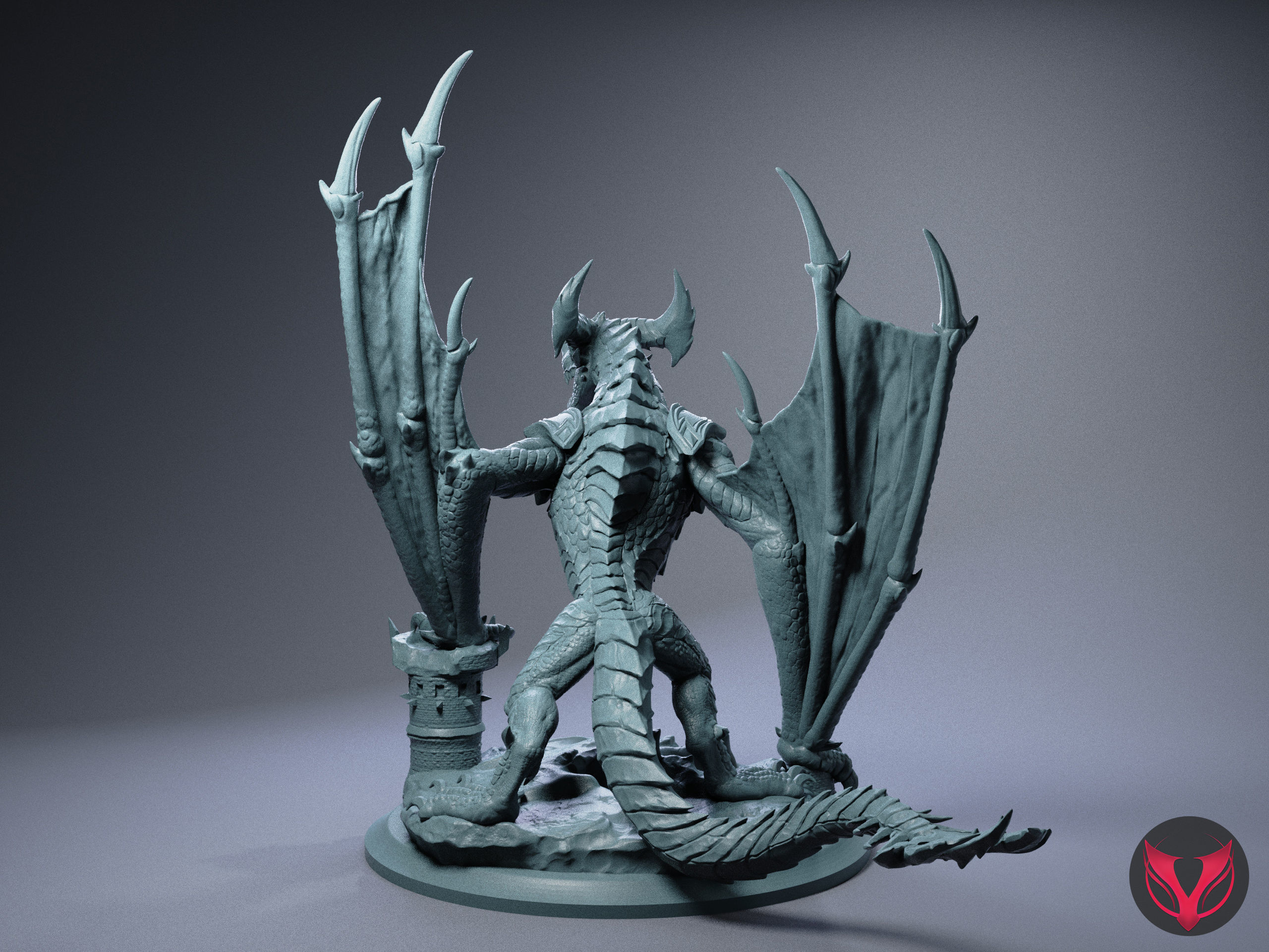 Red Dragon 3D print model_3