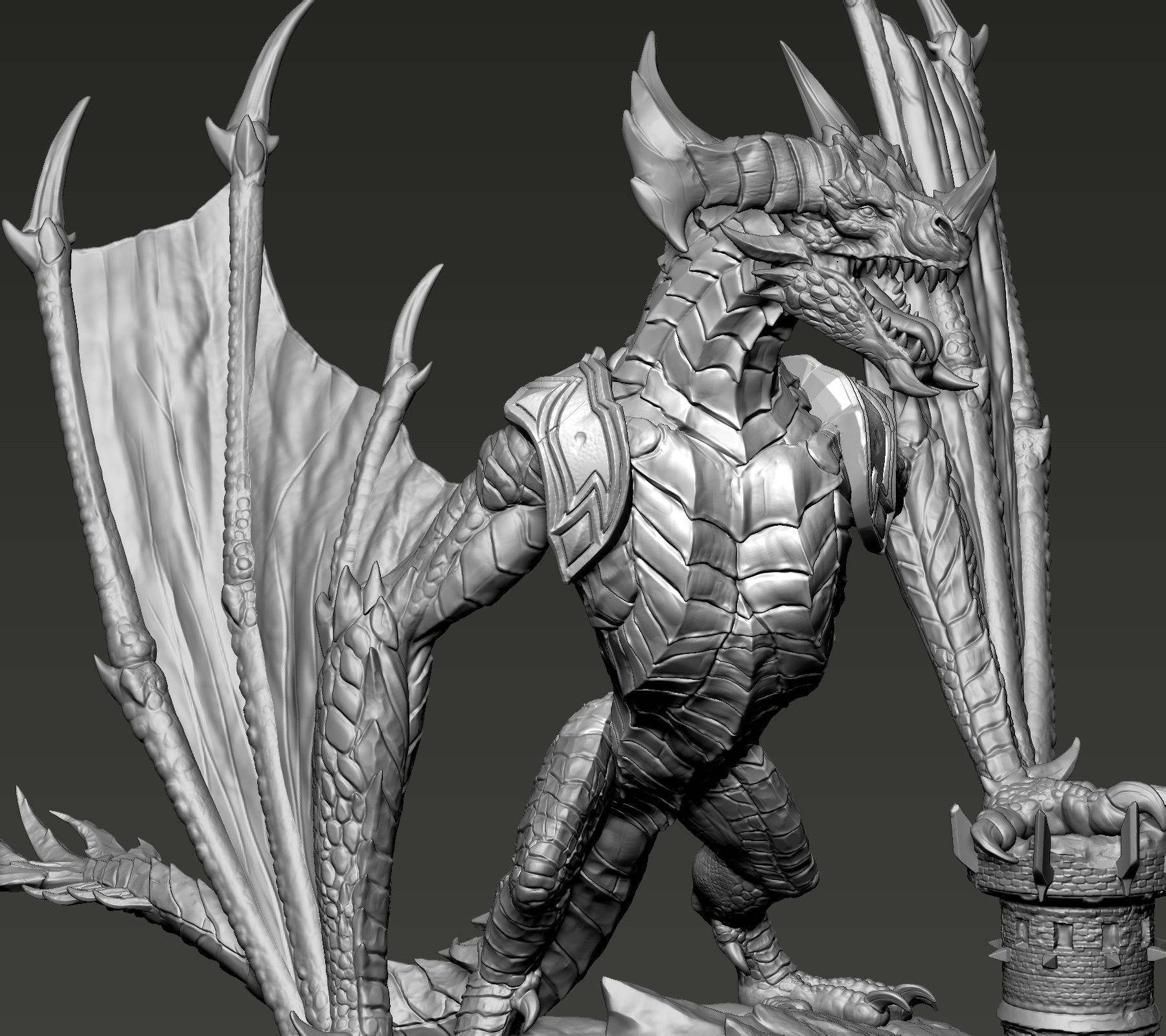Red Dragon 3D print model_5