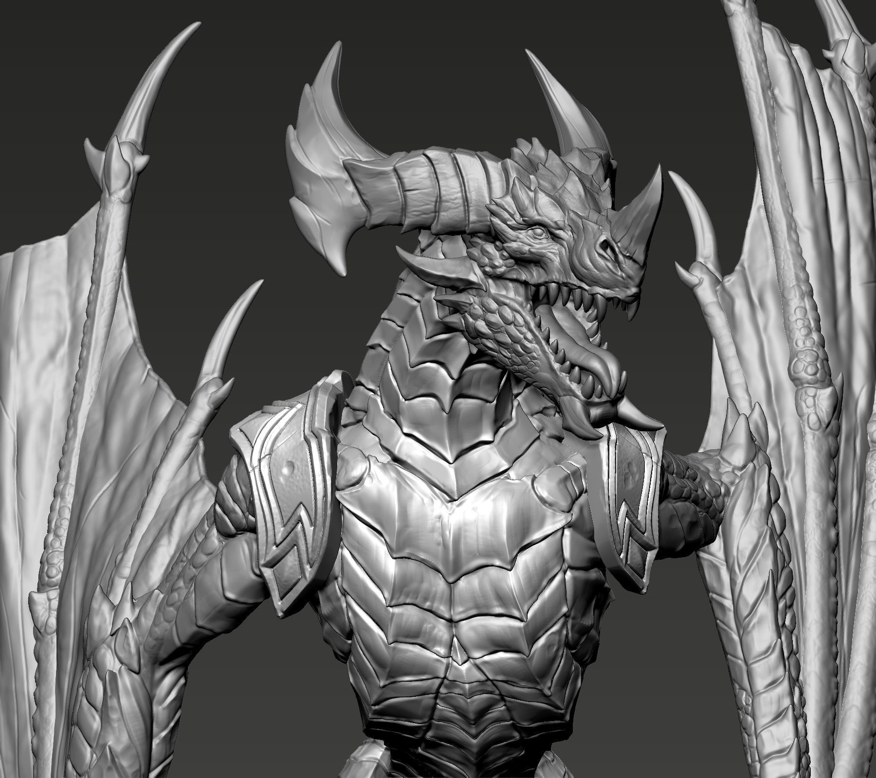 Red Dragon 3D print model_4