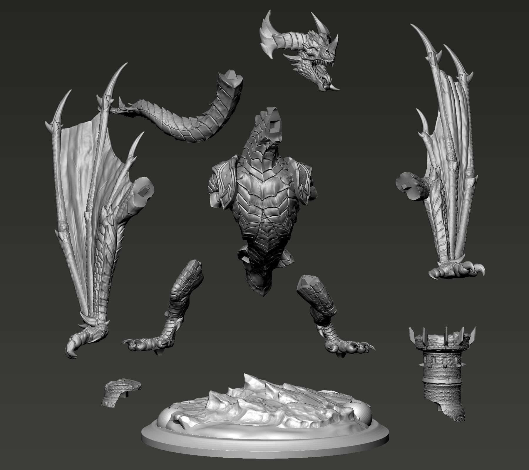 Red Dragon 3D print model_8