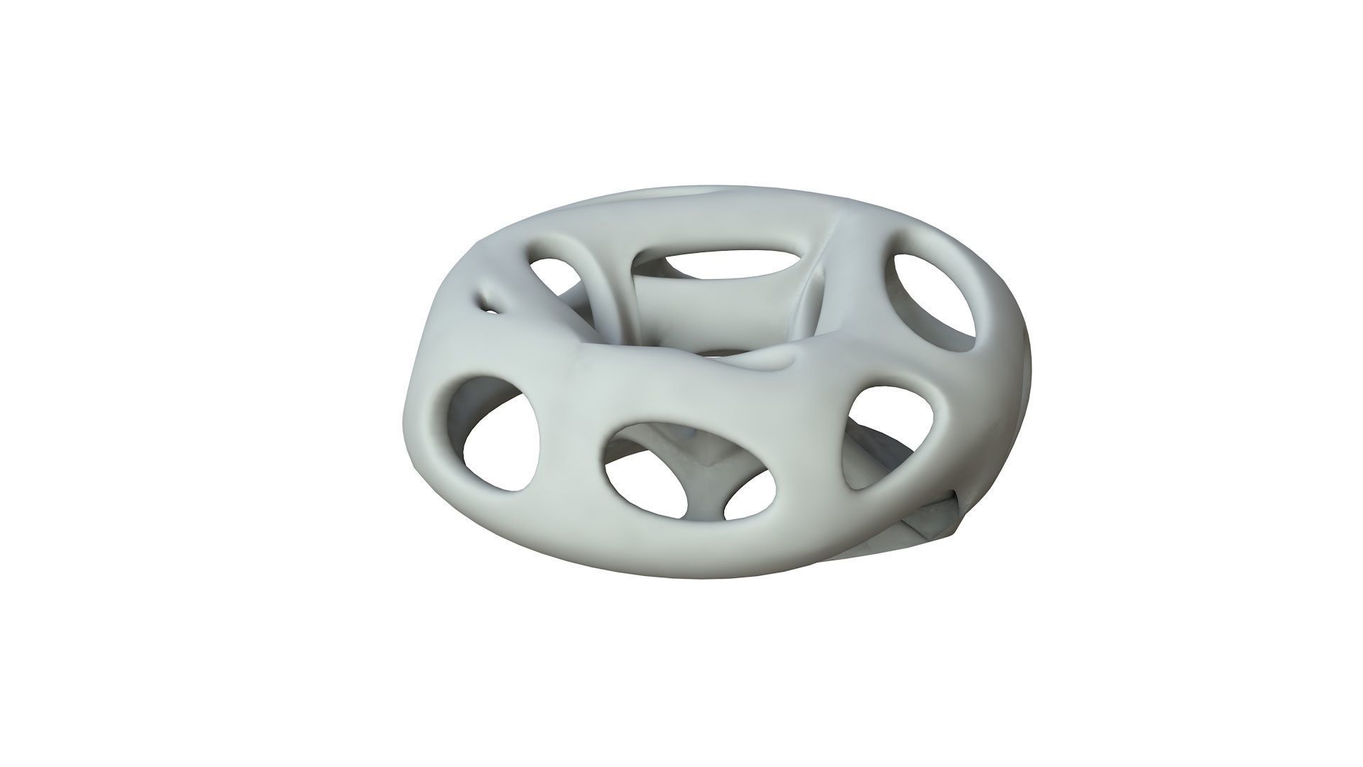 SciFi Cube Object No 65142 Low Poly Shape Low-poly 3D model_1