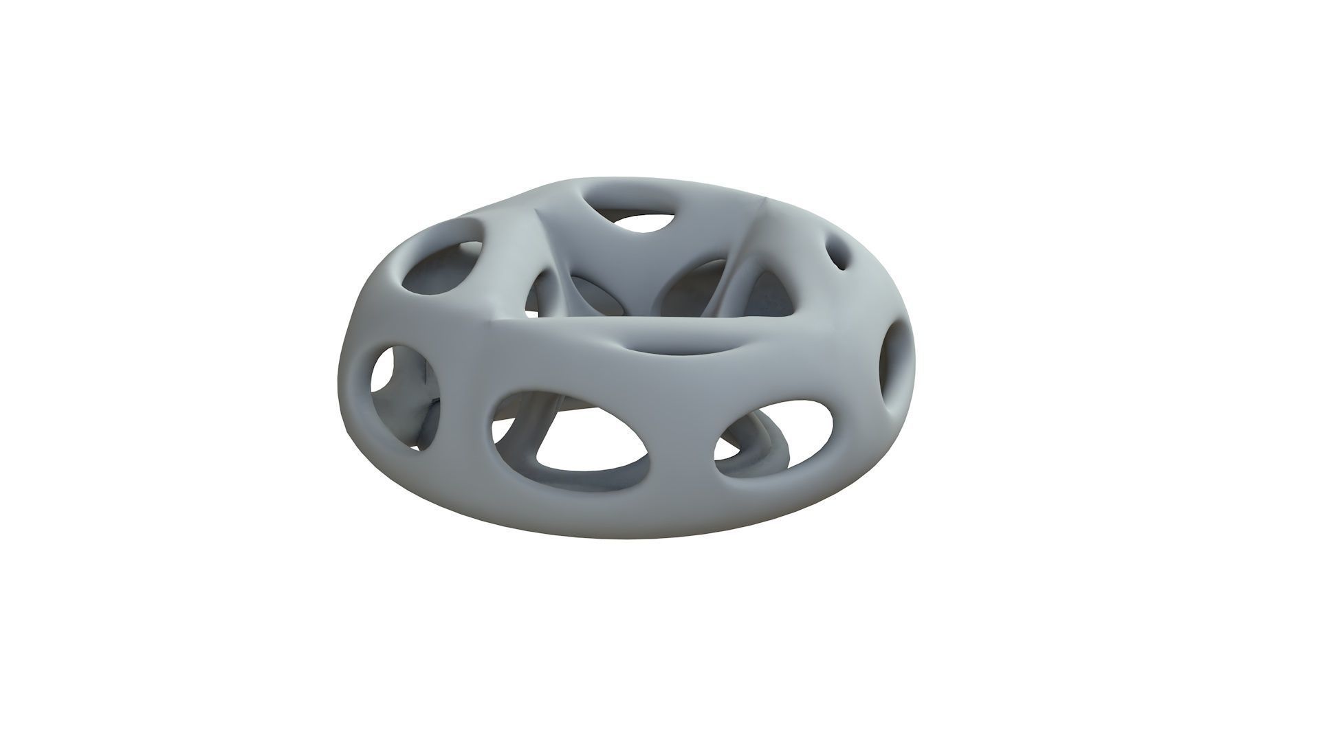 SciFi Cube Object No 65142 Low Poly Shape Low-poly 3D model_9