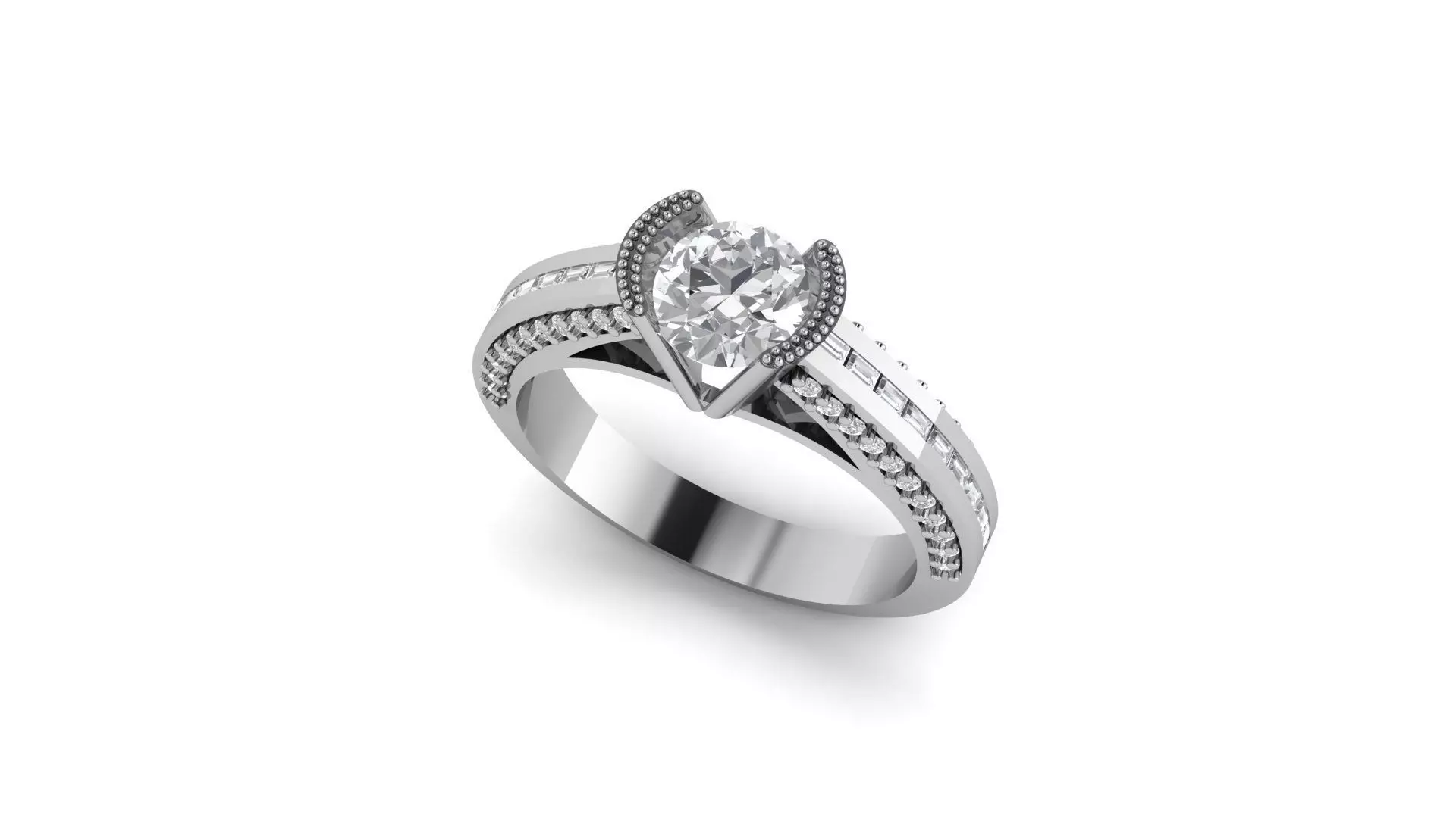 Firefighter wedding ring 3d model 3D print model_0