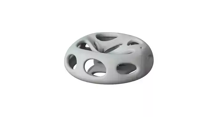 SciFi Cube Object No 64899 Low Poly Shape Low-poly 3D model