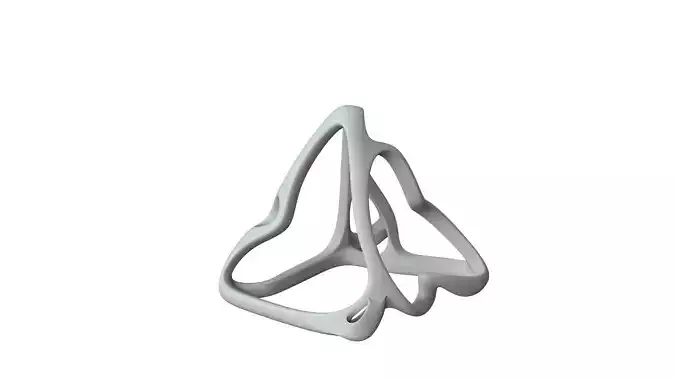SciFi Cube Object No 64897 Low Poly Shape Low-poly 3D model