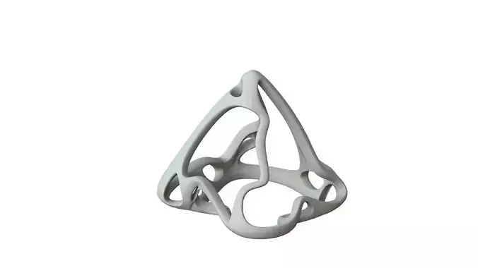 SciFi Cube Object No 64771 Low Poly Shape Low-poly 3D model