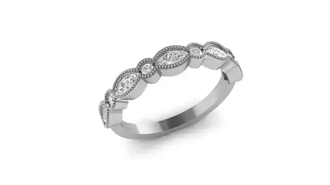 Glitz marquise cut wedding ring 3d model
