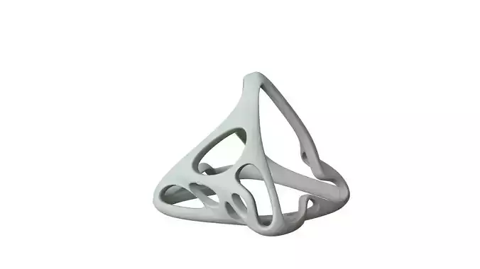 SciFi Cube Object No 64769 Low Poly Shape Low-poly 3D model