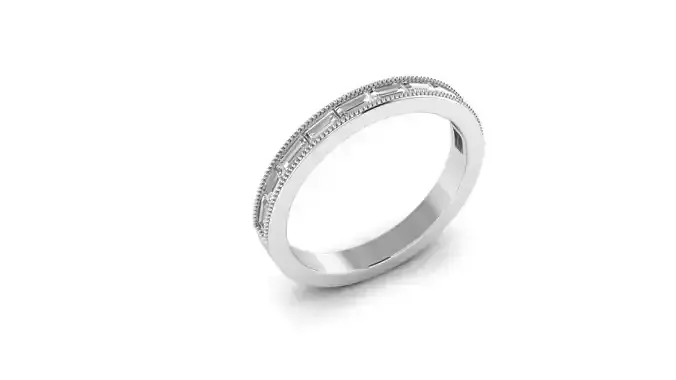 wedding and anniversary bands baguette ring