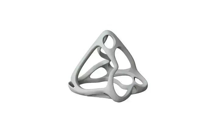 SciFi Cube Object No 64453 Low Poly Shape Low-poly 3D model