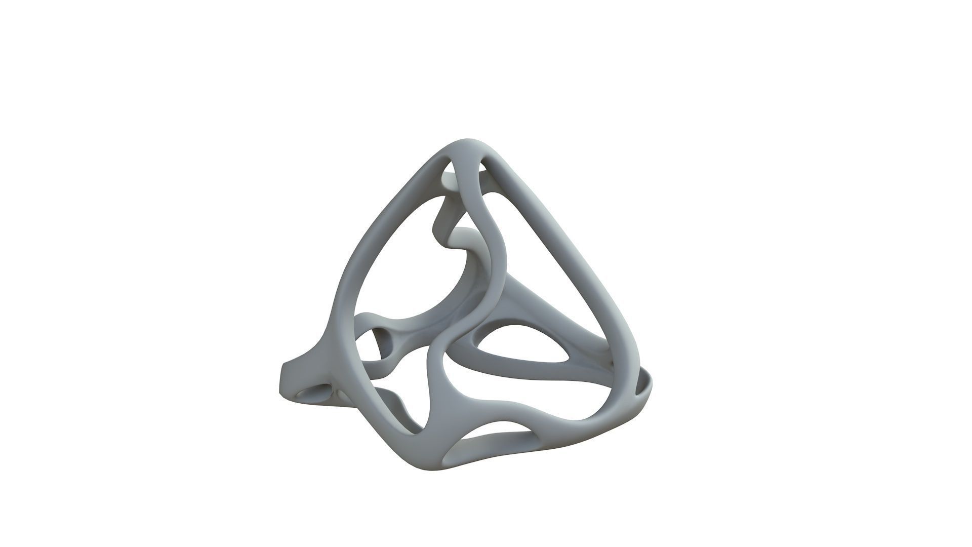 SciFi Cube Object No 64453 Low Poly Shape Low-poly 3D model_8