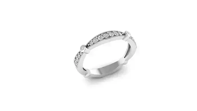 Eternity wedding ring band 3d model