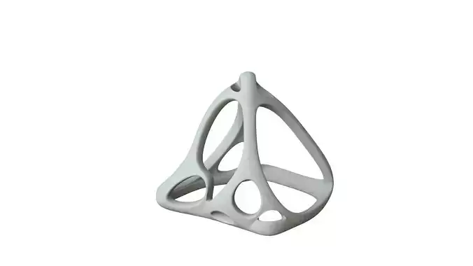 SciFi Cube Object No 64366 Low Poly Shape Low-poly 3D model