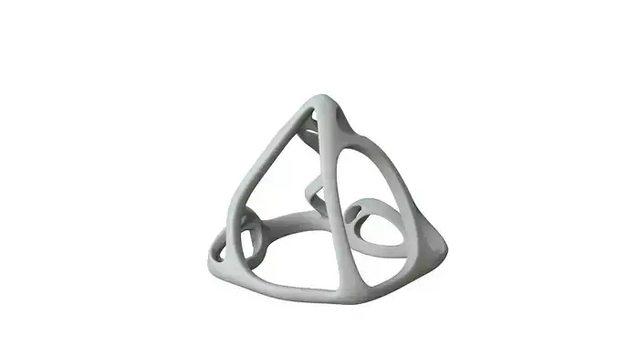 SciFi Cube Object No 64215 Low Poly Shape Low-poly 3D model
